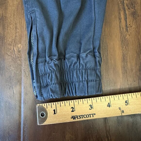 SPANX Twill Cargo Jogger Ankle Zip in Washed Black Charcoal Grey - Picture 15 of 15